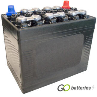 Numax 291 Classic Hard Rubber Battery. 12 volt 58 amps, all black traditional hard rubber case with lead bars on top and 6 filler caps.