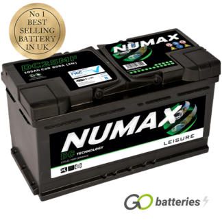 Numax DC25MF Sealed Leisure Battery 12 volt 105 amp