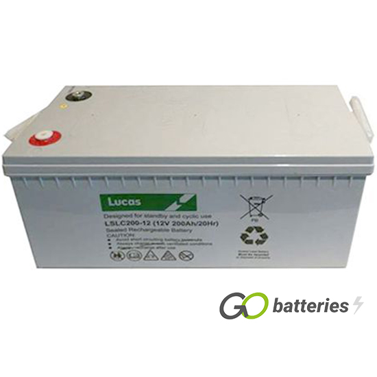 LSLC200-12 Lucas AGM Battery 12V 200Ah - GoBatteries