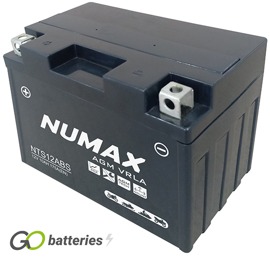 YT12A-BS Numax AGM Motorcycle Battery 12V 10Ah (NTS12ABS) (YT12ABS