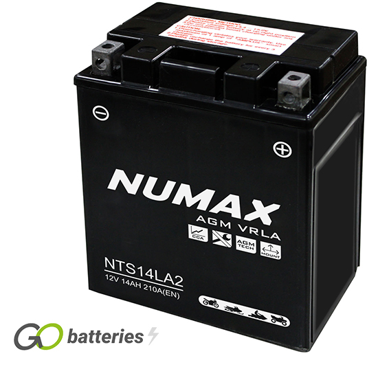 BATTERIE NUMAX STANDARD YB14L-A2 12V 14AH NUMAX ZNUYB14LA2 : Centre de  lavage CAR WASH et votre detailing store