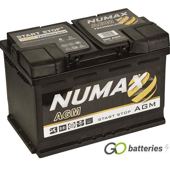 096 AGM Numax AGM Start-Stop Battery 12V 70Ah - GoBatteries