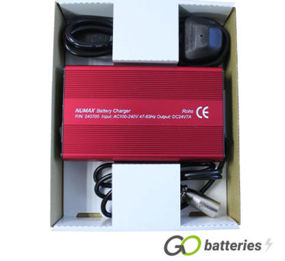 Numax 24V 7A Mobility Scooter Battery Charger - Image 2