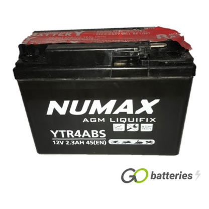 YTR4A-BS Numax AGM Motorcycle Battery 12V 2.3Ah (YTR4ABS)