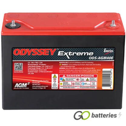 ODS-AGM40E Odyssey Extreme Series Battery 12V 45Ah (PC1100) - Image 2
