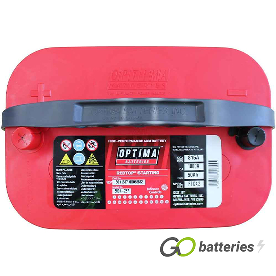 BATTERIA OPTIMA 12V 50AH 815A(EN) RTC4.2