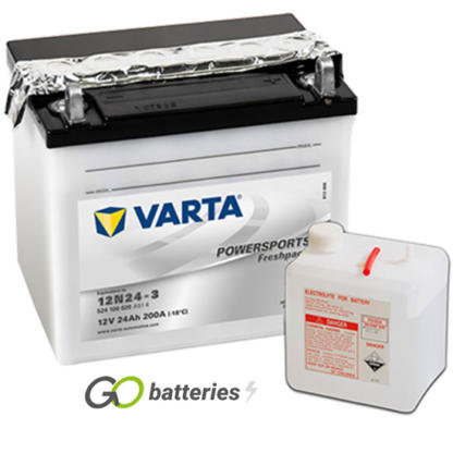 12N24-3 (524100020) Varta Has Been Discontinued - See The Replacement Varta Y60-N24L-A (525015022)
