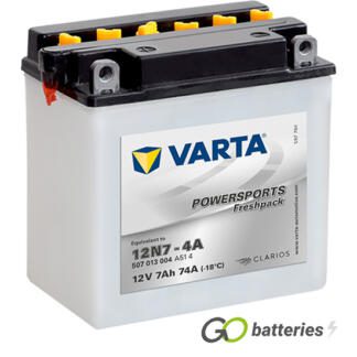 Varta YB30L-B Freshpack Motorcycle Battery (530400030). 12 volt 30 amps, 300 cold cranking amps, opaque case with black top, the terminals are bolt through and have a nut and bolt, the positive terminal is on the left hand side with the terminals closest to you. The breather is also on the left hand side.
