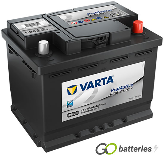 BATTERIE VARTA PROMOTIVE BLACK C20 12V 55AH 420A (EN) 555064V