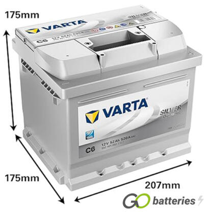 C6 Varta Silver Dynamic Battery 12V 52Ah 552 401 052 (063) - Image 5