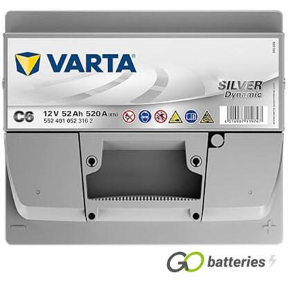 C6 Varta Silver Dynamic Battery 12V 52Ah 552 401 052 (063) - Image 4
