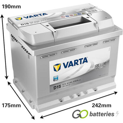D15 Varta Silver Dynamic Battery 12V 63Ah 563 400 061 (027) - Image 5