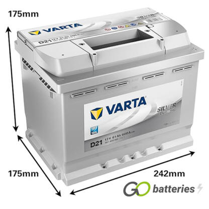 D21 Varta Silver Dynamic Battery 12V 61Ah 561 400 060 (075) - Image 5