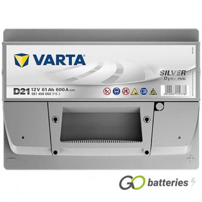 D21 Varta Silver Dynamic Battery 12V 61Ah 561 400 060 (075) - Image 4