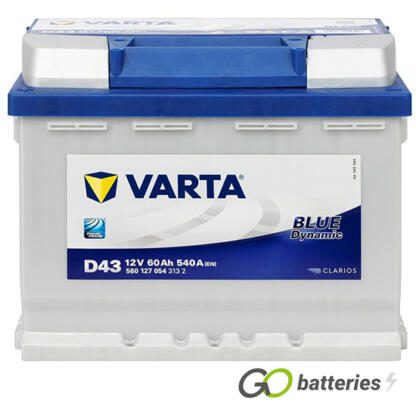 D43 Varta Blue Dynamic Battery 12V 60Ah 560 127 054 (078) - Image 2