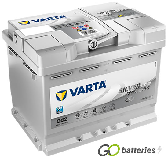 Varta Start Stop Car Battery Type 027 AGM, Varta D52 Battery