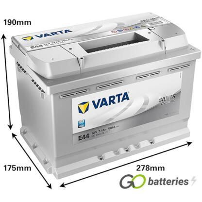 E44 Varta Silver Dynamic Battery 12V 77Ah 577 400 078 (096) - Image 5