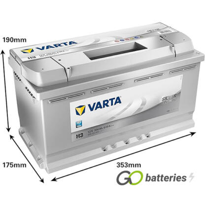 H3 Varta Silver Dynamic Battery 12V 100Ah 600 402 083 (019) - Image 5