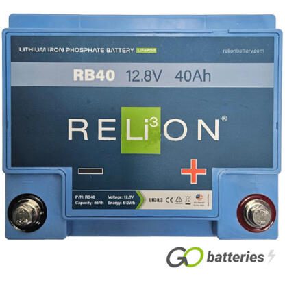 RB40 Relion Lithium LiFePO4 12V 40Ah Battery - Image 2