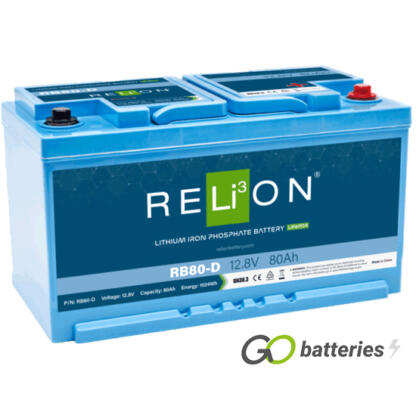 RB80-D Relion Lithium LiFePO4 12V 80Ah Battery