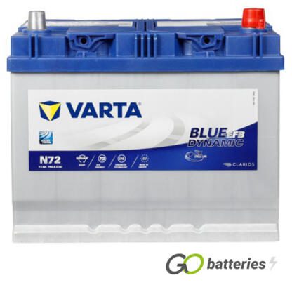 N72 Varta Blue Dynamic Start-Stop EFB Battery 12V 72Ah 572 501 076 (068EFB) - Image 2