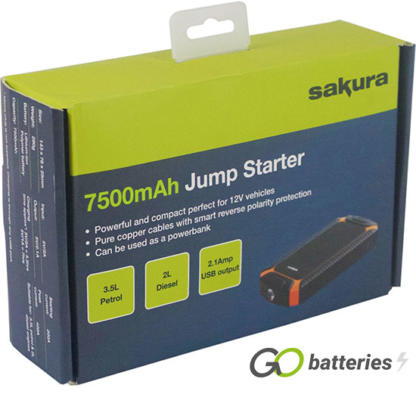 Sakura Compact Jump Starter 7500mAh (SS5396) - Image 4