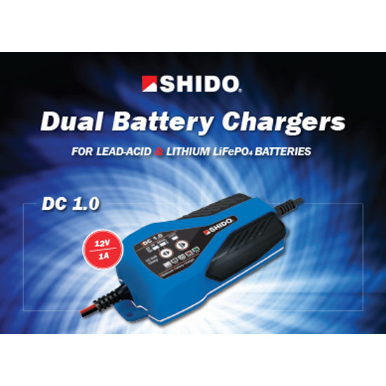 DC1.0 Shido Dual Battery Charger 12V 1A