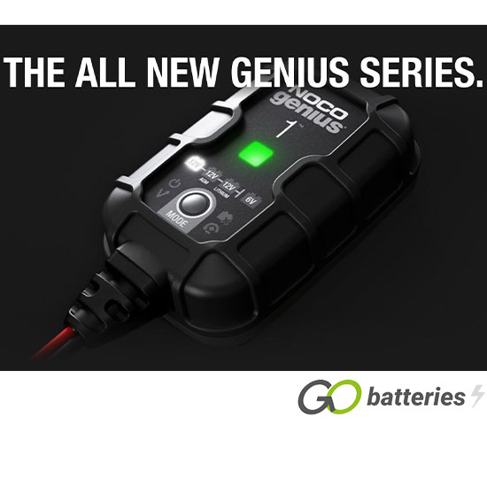 GENIUS1 Chargeur intelligent Genius 6/12V 1A Pb et lithium