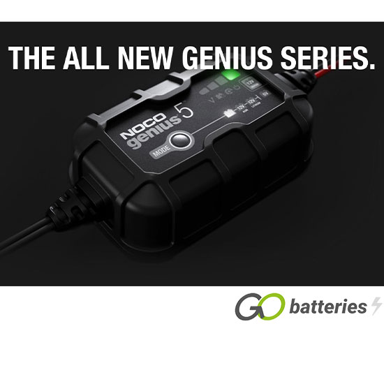 NOCO GENIUS 5UK 6V/12V 5-Amp Fully Automatic Smart Battery Charger