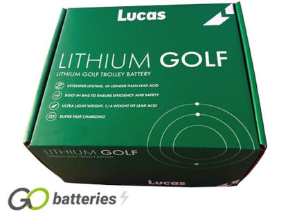 LLG16 Lucas Lithium Golf Battery 12V 16Ah With Bag & Charger - Image 2