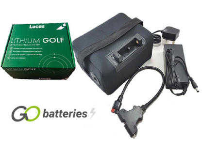 LLG16 Lucas Lithium Golf Battery 12V 16Ah With Bag & Charger - Image 4