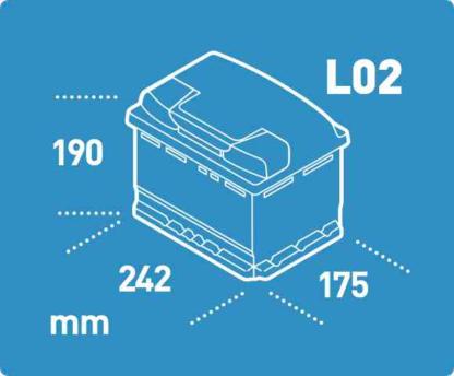 EB620 EXIDE Excell Car Battery 12V 62Ah (027) (027SE) - Image 2