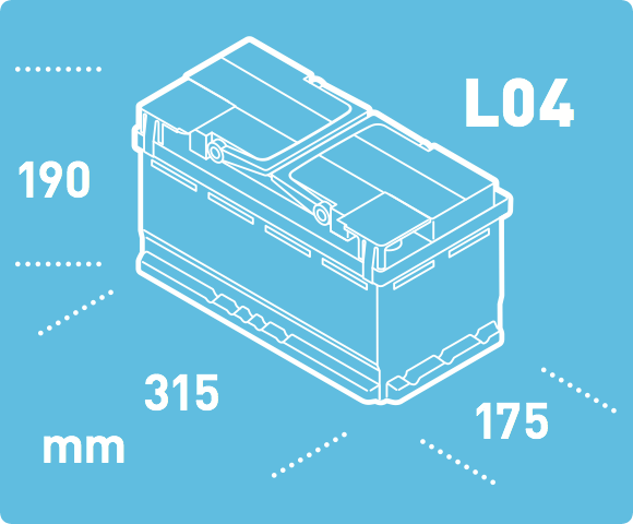 ➭ Used Battery Exide Agm Ek800 80Ah/800A 12V +P Agm 