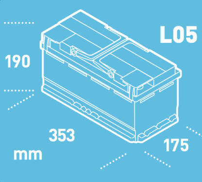 EK950 EXIDE AGM Start-Stop Battery 12V 95Ah (017AGM) (019AGM) - Image 3