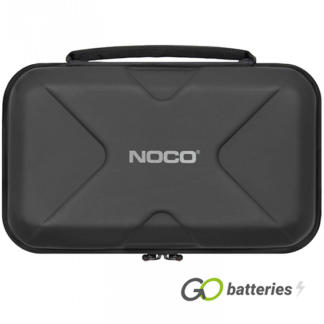 Noco GBC014 EVA protective case for the Noco GB70, case is black with carrying handle.