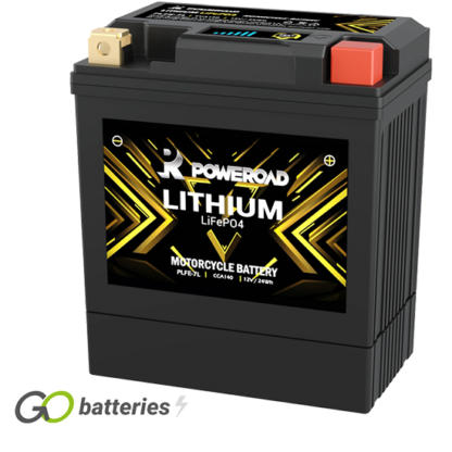 YTX7L-BS Poweroad Lithium Motorcycle Battery (PLFE-7L)