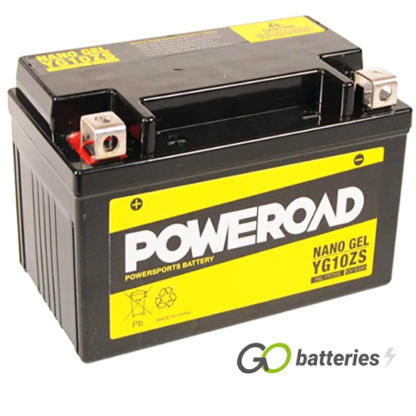 YTZ10S High Performance Poweroad Nano Gel Motorcycle Battery (YG10ZS)
