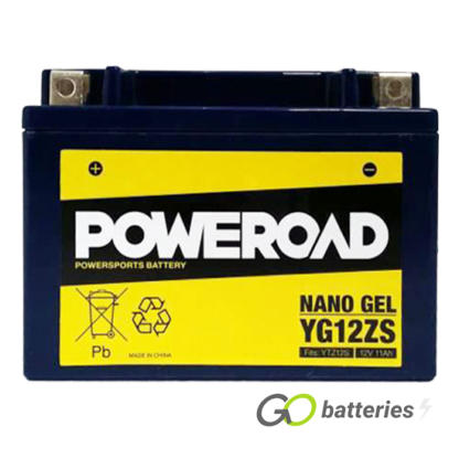 YTZ12S High Performance Poweroad Nano Gel Motorcycle Battery (YG12ZS)