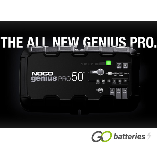 NOCO Company - NOCO GENIUSPRO50 6V/12V/24V 50-Amp Smart Battery