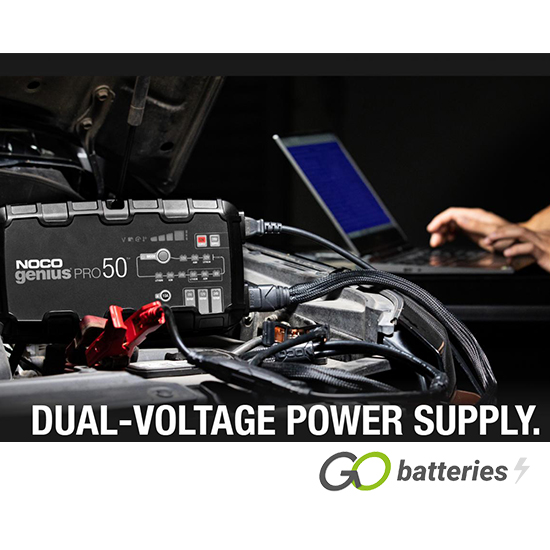 GENIUS PRO50 Noco 6/12/24V 50A Professional Battery Charger GoBatteries