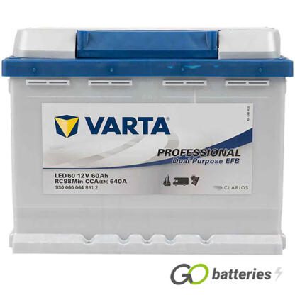 LED60 Varta Professional Dual Purpose EFB Leisure Battery 930 060 064 - Image 2