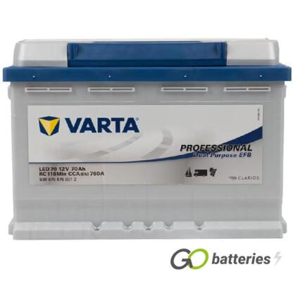 LED70 Varta Professional Dual Purpose EFB Leisure Battery 930 070 076 - Image 2