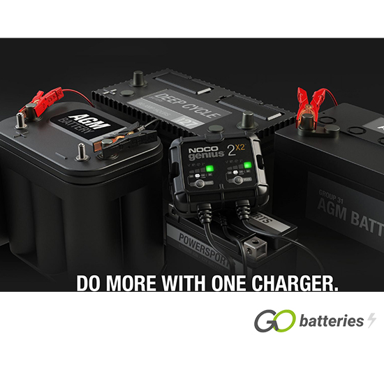 NOCO Genius2x2 Two-Bank Battery Charger