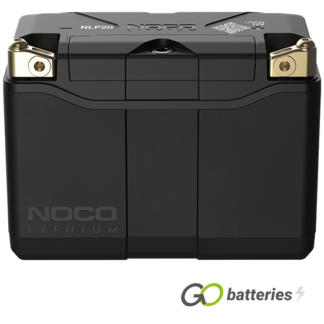 Noco NLP20 Lithium Powersport Battery, 12 volt 7 amp, 600 cold cranking amps. Fits YB16L-B, YB16CL-B, Y50-N18L-A, GYZ20HL, YTX15L-BS, YTX20HL-BS and YTX20L-BS. Black case with multi terminal configuration, plus modular trays to fit various group sizes of applications.