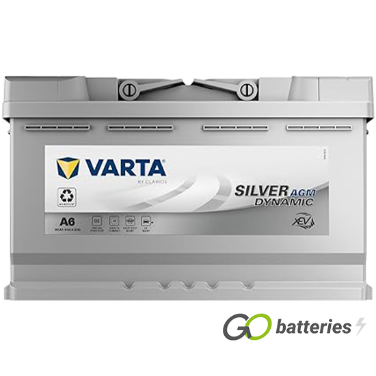 A6 Varta Silver Dynamic AGM Start-Stop Battery 12V 80Ah 580 901 080  (115AGM) - GoBatteries