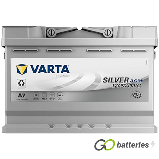 A7 Varta Silver Dynamic AGM Start-Stop Battery 12V 70Ah 570 901 076  (096AGM) - GoBatteries