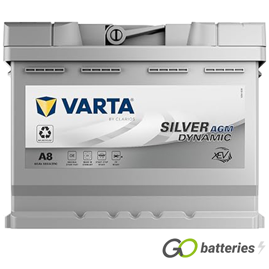 A8 Varta Silver Dynamic AGM Start-Stop Battery 12V 60Ah 560 901 068 (027AGM)