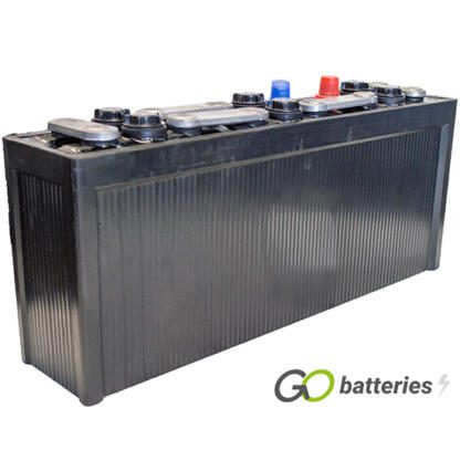 Numax 279/13 Classic Hard Rubber Battery. 12 volt 88 amps, all black traditional hard rubber case with lead bars on top and 6 filler caps.