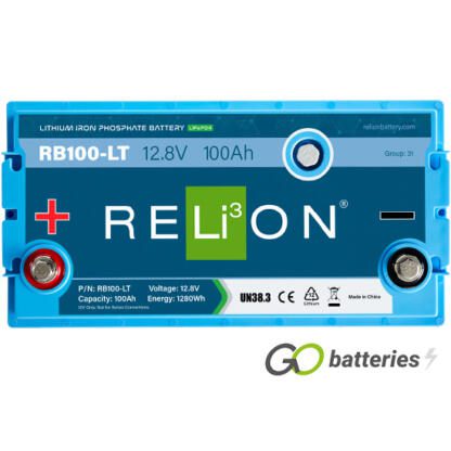 RB100-LT Relion Cold Weather Lithium LiFePO4 12V 100Ah Battery - Image 2