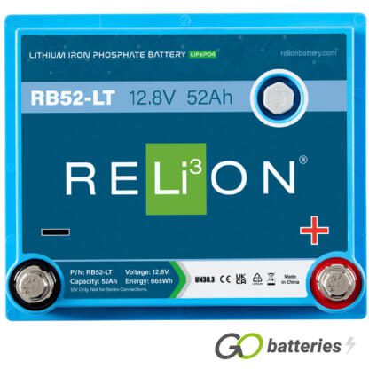 RB52-LT Relion Cold Weather Lithium 12V 52Ah Battery - Image 3